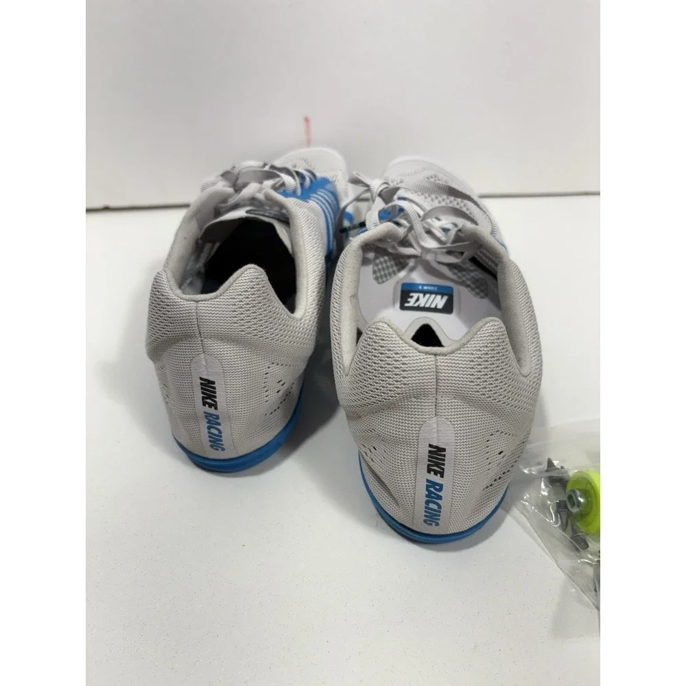 Nike Zoom D  Distance Track & Field‎ Spikes Blue White 819164-004 Mens Sz 12.5